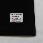 first round knockout 10 oz heavyweight charcoal tee