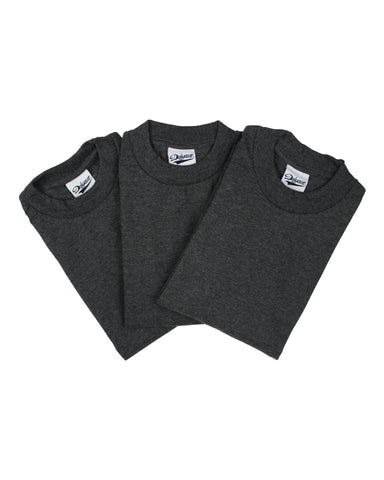 (3 Pack) Charcoal 9.5 oz. Heavyweight Tees